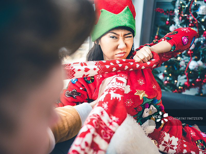 千禧年的圣诞晚会图片素材