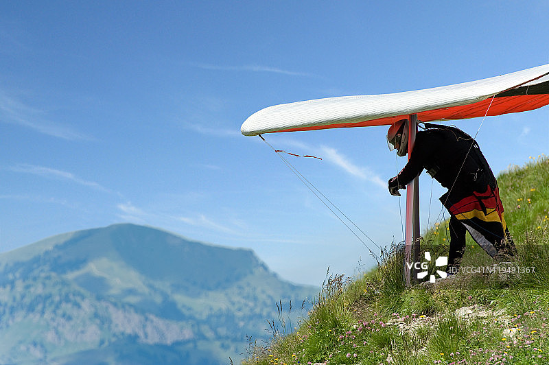 悬挂式滑翔机图片素材