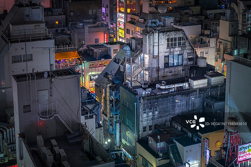 日本东京池袋夜景图片素材