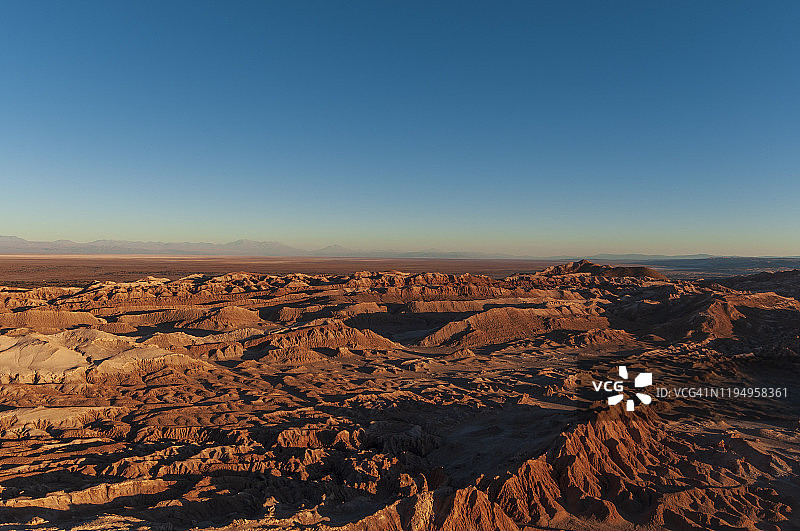 智利阿塔卡马沙漠的月亮谷图片素材