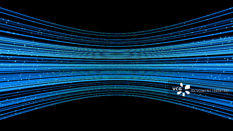 一排流动的粒子线条图片素材
