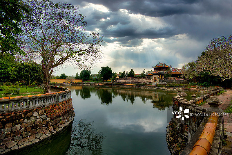 越南顺化古城入口，联合国教科文组织世界遗产图片素材