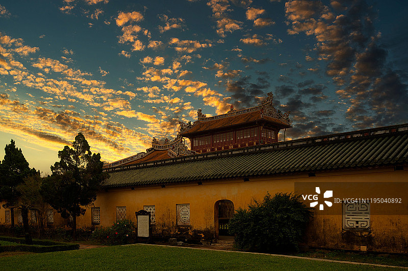 越南顺化古城入口，联合国教科文组织世界遗产图片素材