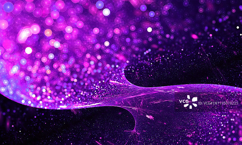 漩涡抽象分形霓虹紫外线闪光散景波浪背景艺术图片素材