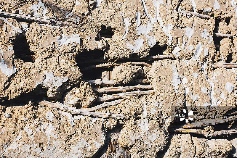 传统古村老房子的石墙图片素材