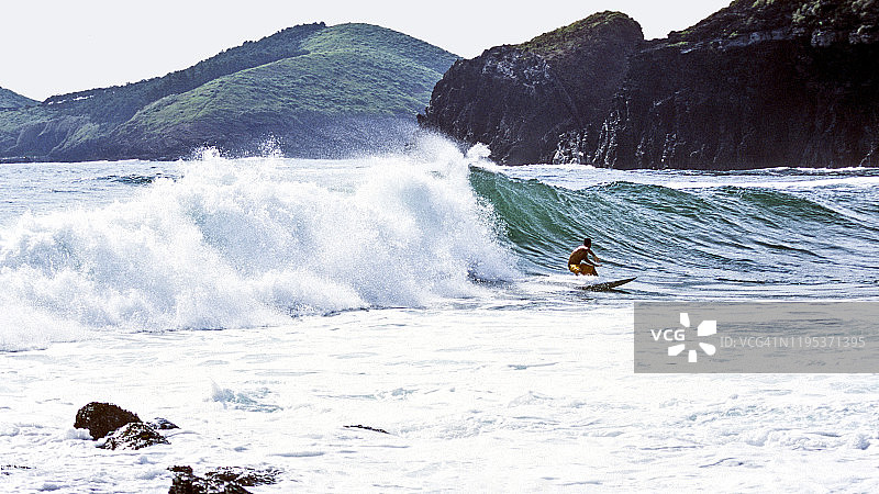 韩国济州岛冲浪运动图片素材