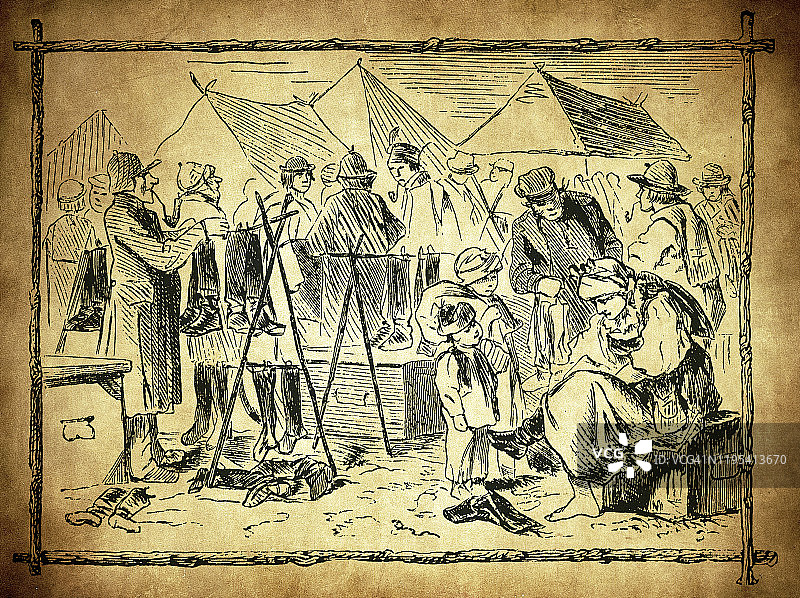 市场鞋匠图片素材