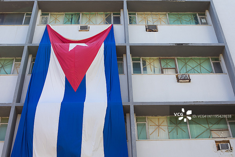 巨大的古巴国旗图片素材