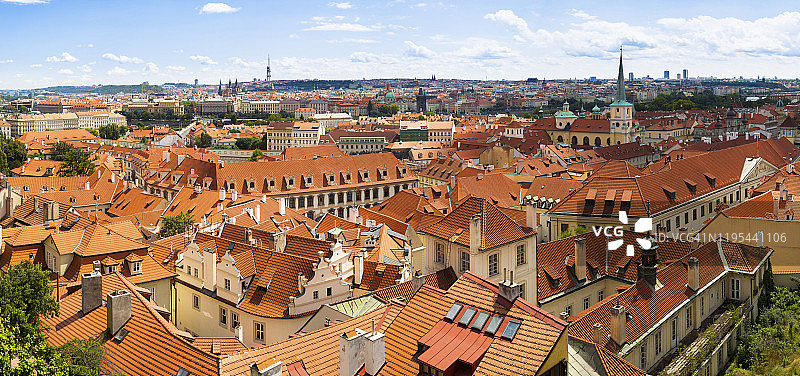 捷克共和国布拉格布拉格小城区全景图片素材
