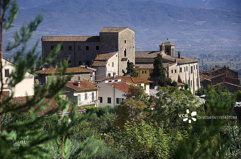 意大利安吉亚里中世纪小镇景色图片素材