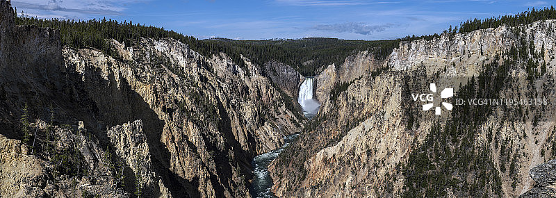 黄石公园的大峡谷图片素材