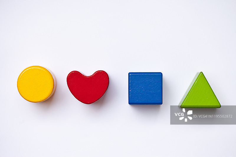 木制积木形状图片素材