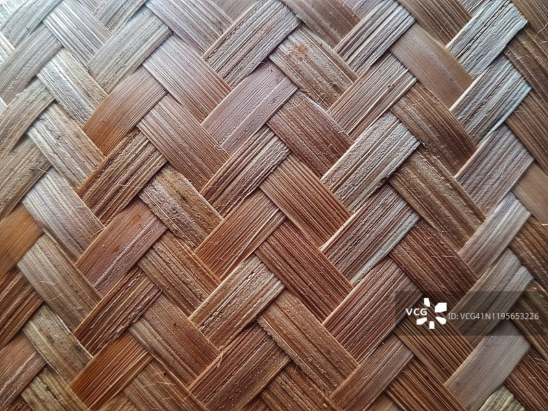 竹编席子的全画幅照片图片素材