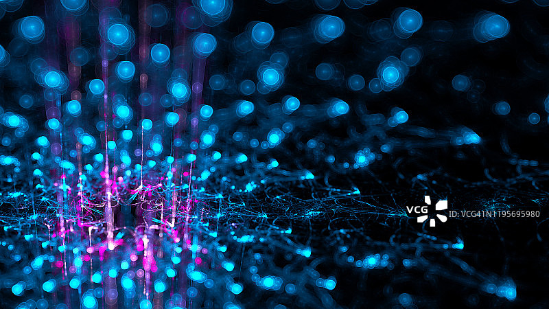 紫色抽象星空分形黑色背景图片素材