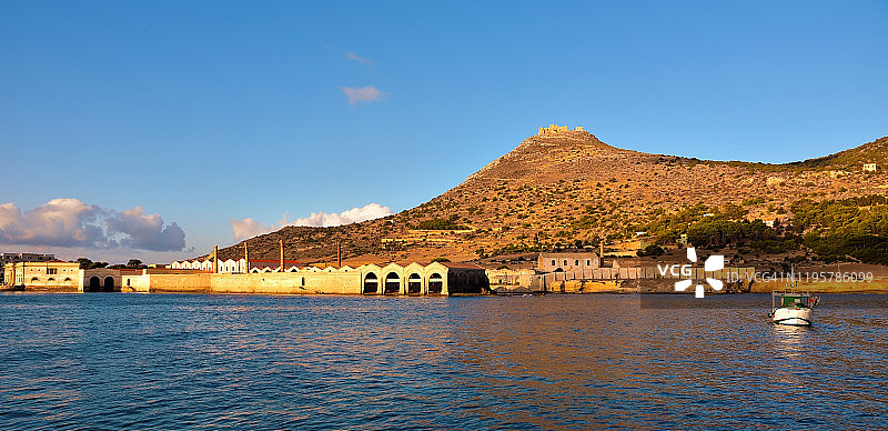 法维尼亚纳岛，特拉帕尼，西西里，意大利图片素材