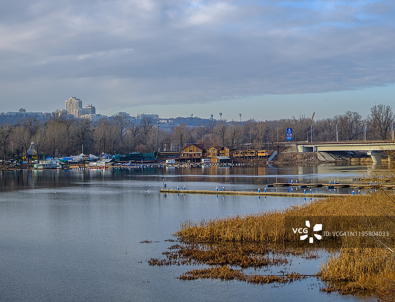 基辅市鲁萨诺夫卡区图片素材