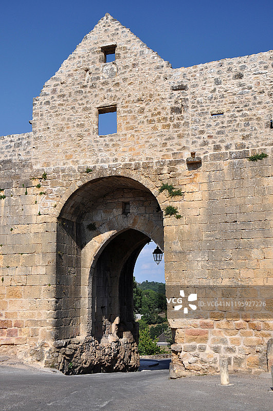 防御工事中世纪城镇入口图片素材