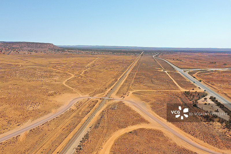 矿石列车。艾尔半岛。南澳大利亚州。图片素材