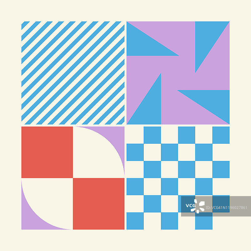 2.5D抽象矢量图案图片素材