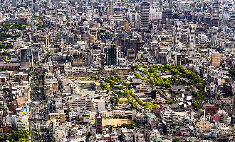 城市景观：大阪四天王寺，日本图片素材