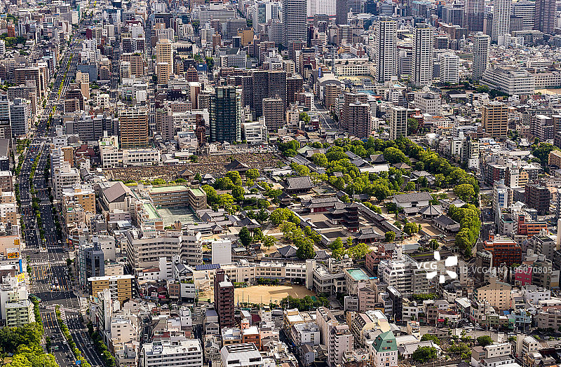 城市景观：大阪四天王寺，日本图片素材