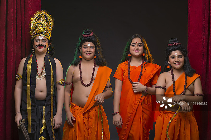 舞台上的《罗摩衍那》人物图片素材