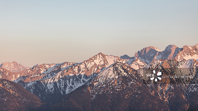 巴伐利亚阿尔卑斯山-赫尔佐格stand图片素材