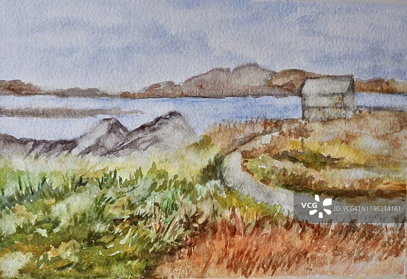 德沃克水彩画图片素材