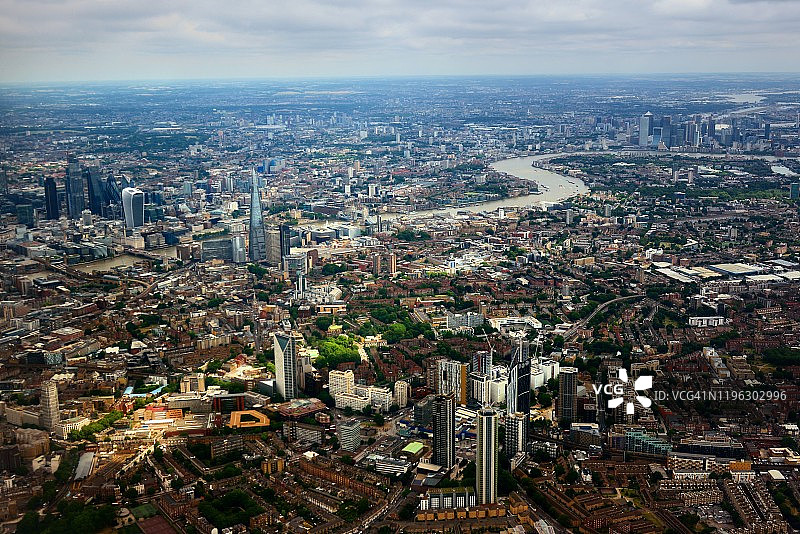 伦敦鸟瞰图片素材