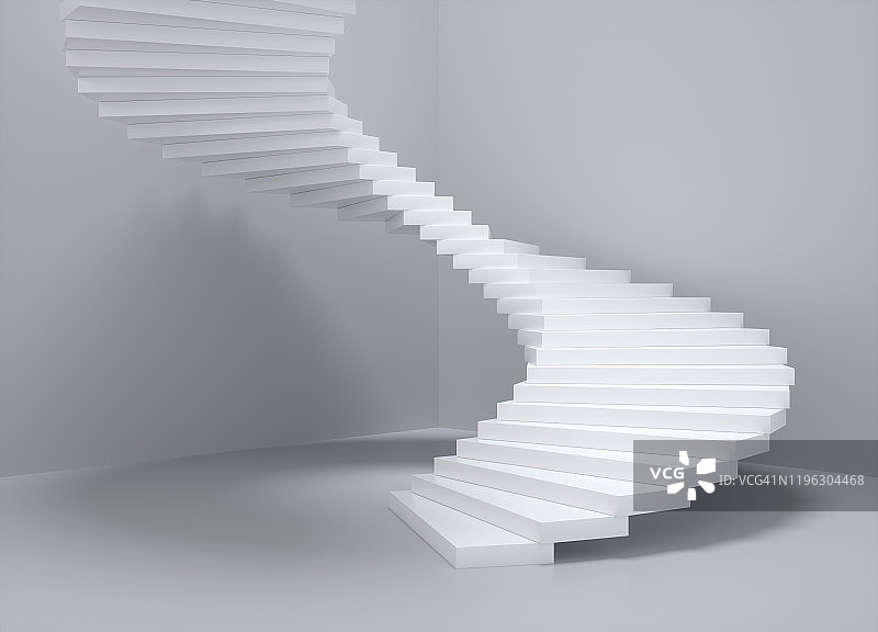 3D渲染楼梯插画图片素材