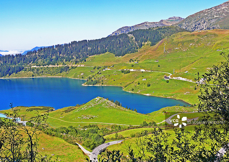 法国萨瓦省的阿尔卑斯山图片素材