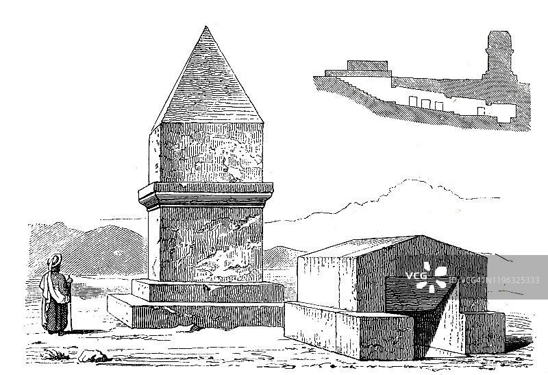 腓尼基阿姆里特的坟墓图片素材