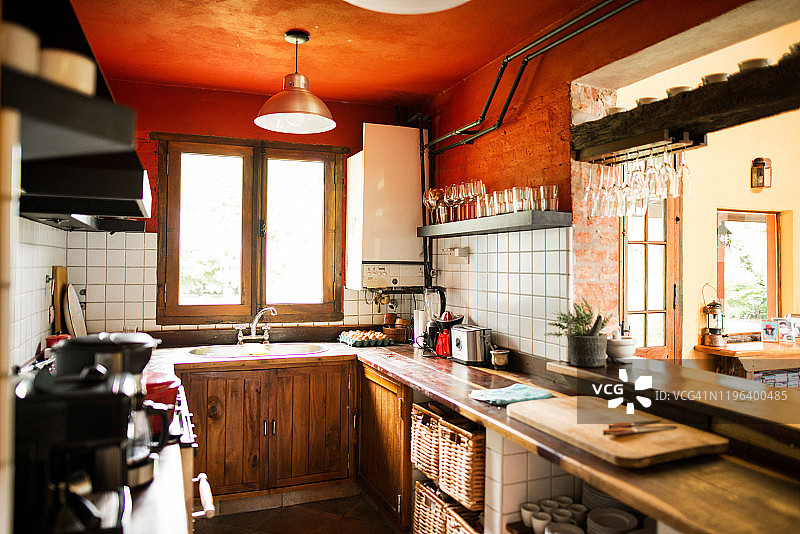 传统住宅厨房图片素材