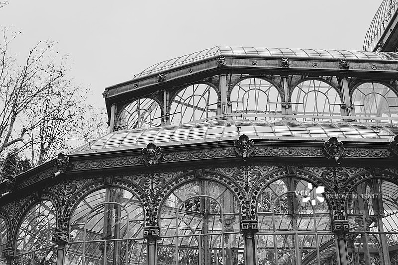 丽池公园的玻璃宫图片素材