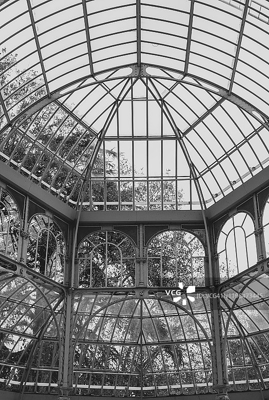 丽池公园的玻璃宫图片素材