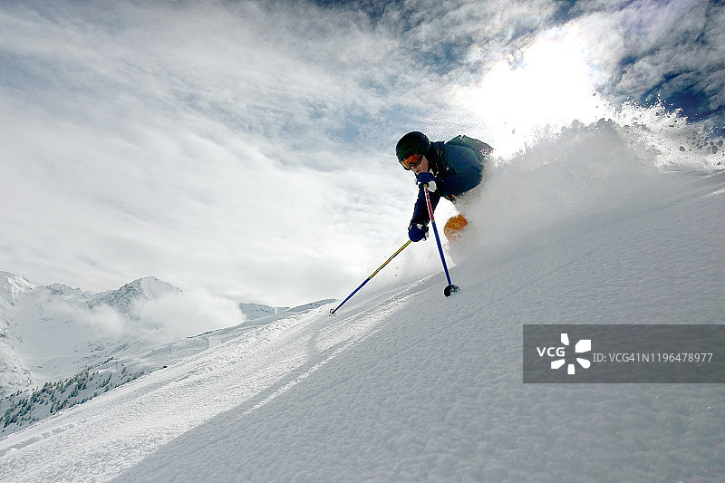 在奥地利圣安东滑雪图片素材