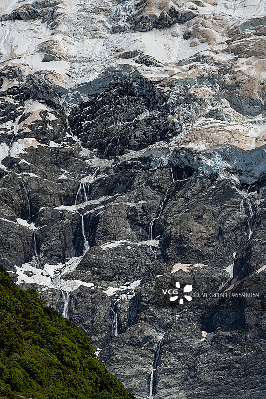 新西兰库克山国家公园塞夫顿山图片素材