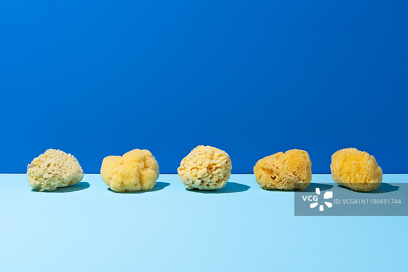 蓝色海绵图片素材