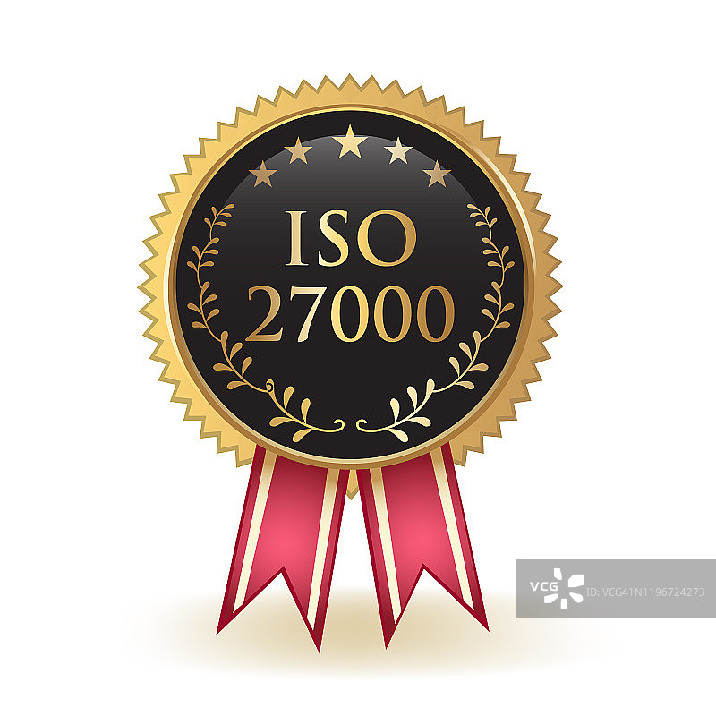 ISO 27000信息安全标准认证标志图片素材