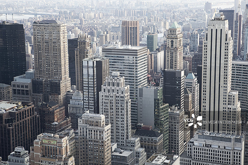 从洛克菲勒中心看到的纽约景色图片素材