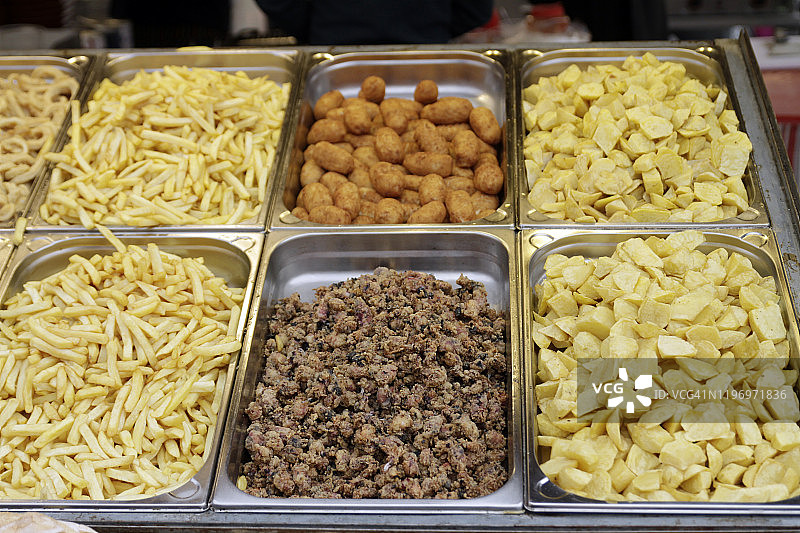 街头市场的街头小吃图片素材