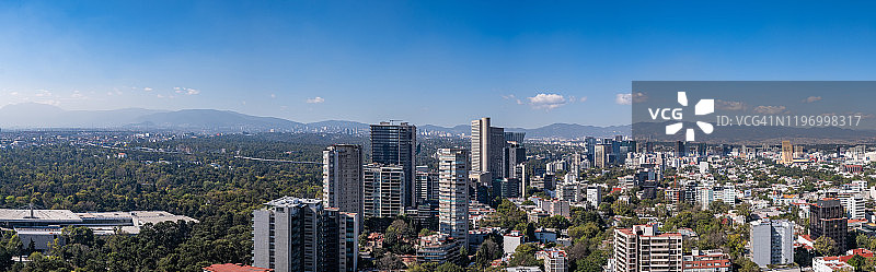 墨西哥城高空全景图片素材
