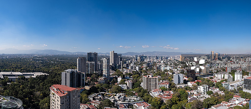 墨西哥城高空全景图片素材