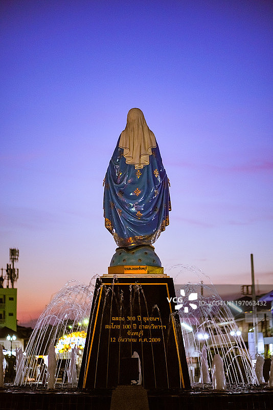 圣母玛利亚雕像图片素材