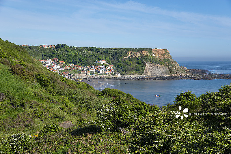 英格兰北约克郡的伦斯威克湾图片素材