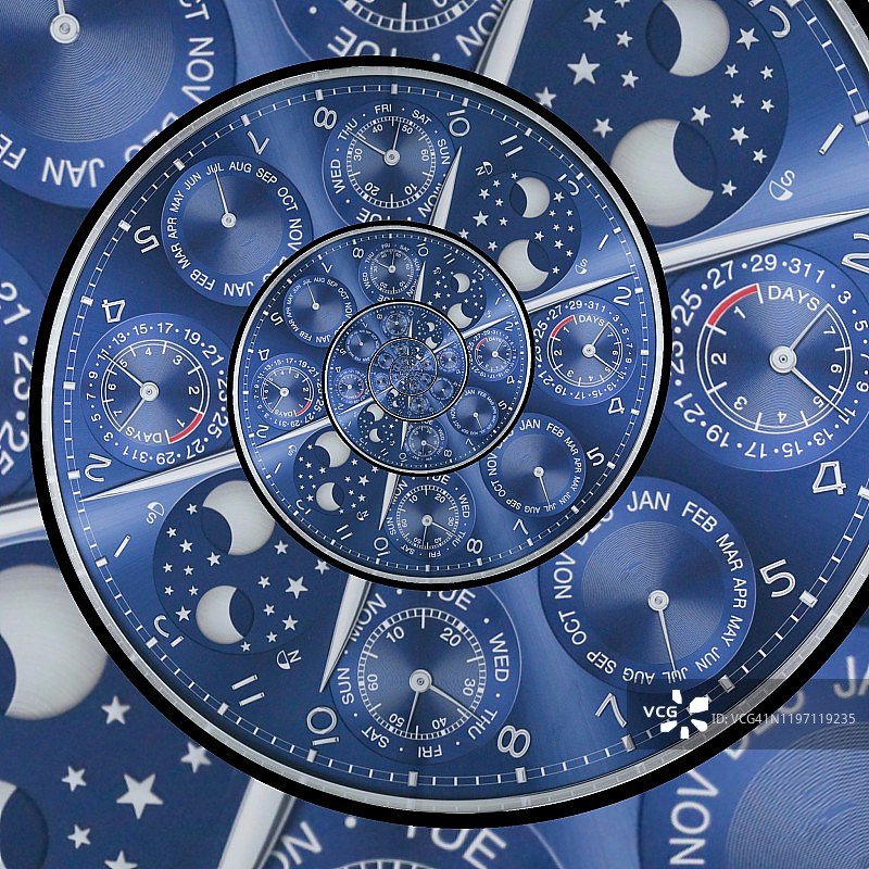 永恒的钟面图片素材