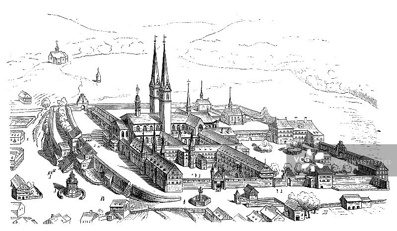 梅拉诺艾因西德尔恩修道院图片素材