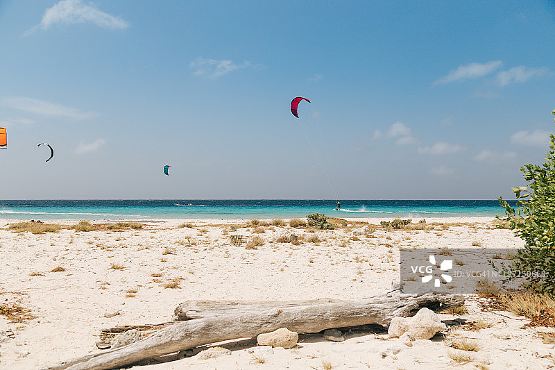 海滩风筝冲浪图片素材