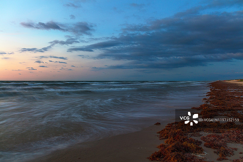 日出前的南方景色图片素材