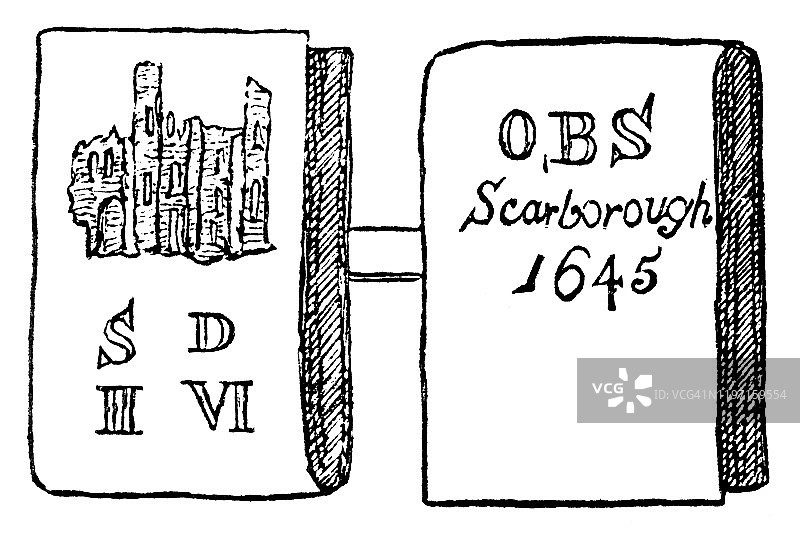 17世纪斯卡伯勒围城铸币图片素材
